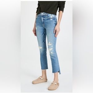 Mother Insider Crop Step Fray jeans